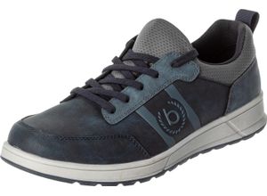 4066611593115 - bugatti Sneaker Lederoptik Zuglasche für Herren blau 42