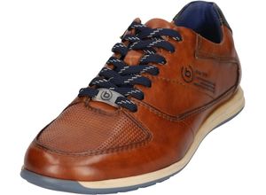 4066611682437 - bugatti Sneaker Leder für Herren braun 42