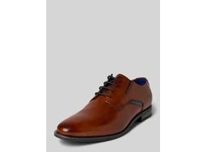 4066611852991 - Derby-Schuhe aus echtem Leder mit Logo-Print Modell Gapo