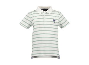 4066646010076 - - Poloshirt PALM gestreift in weiß Gr92