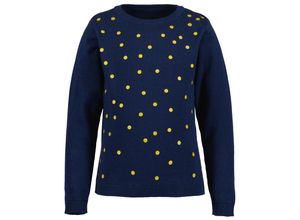 4066646170435 - - Strickpullover GOLD DOTS in nachtblau Gr92