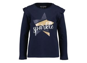 4066646206103 - - Langarmshirt SPARKLE STAR in nachtblau Gr92