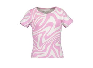 4066646332895 - - T-Shirt MARBLED in flieder Gr140