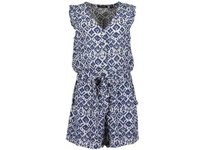 4066646341774 - - Jumpsuit PATTERN ärmellos in blau Gr140