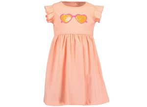 4066646351711 - - Kurzarm-Kleid SUNGLASSES mit Rüschenärmeln in orange Gr92