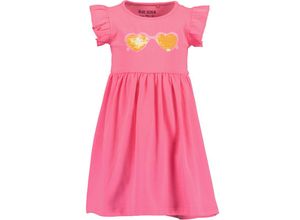 4066646351827 - - Kurzarm-Kleid SUNGLASSES mit Rüschenärmeln in pink Gr116