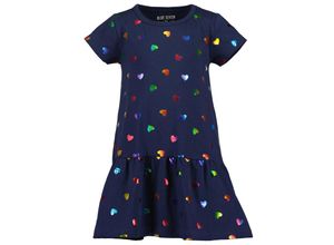 4066646367156 - - Shirtkleid RAINBOW HEARTS AOP in blau Gr92