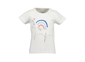 4066646410029 - - T-Shirt HORSE & RAINBOW in weiß Gr128