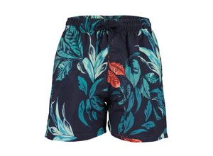 4066646417035 - - Bermuda-Shorts LEAVES in navy Gr140