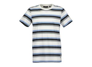 4066646418209 - - T-Shirt ALLOVER STREIFEN in offwhite Gr176