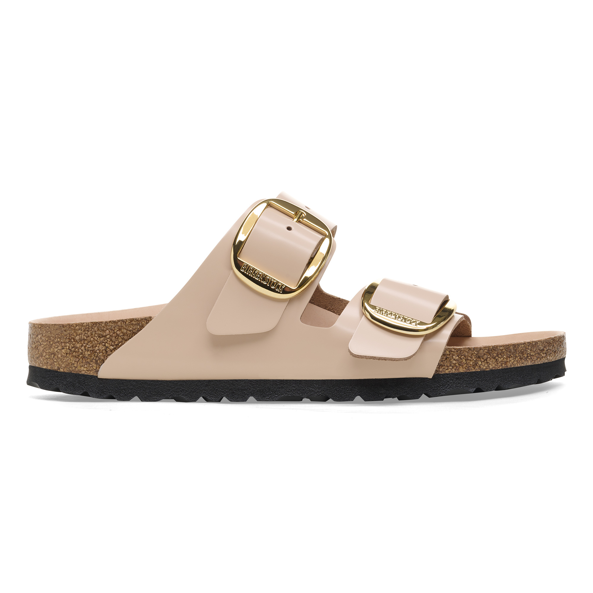 4066648028802 - Pantoletten für Damen Arizona Big Buckle Natural Leather Patent