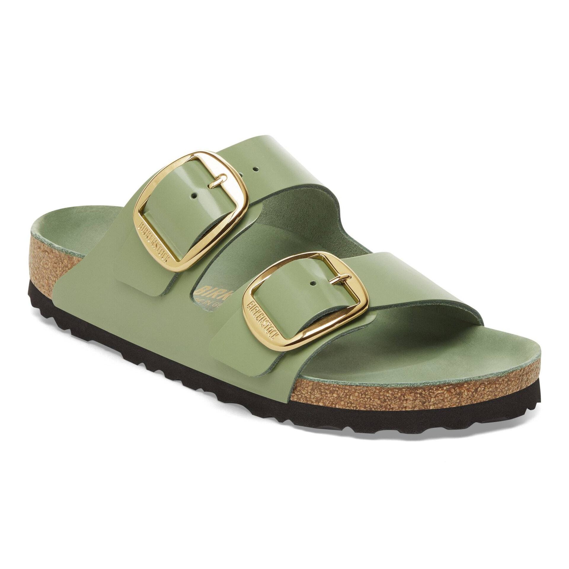 4066648775706 - Damensandalen Arizona Big Buckle Natural Leather Patent