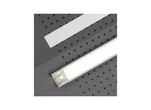 4066676142143 - Proviston - Kunststoffabdeckung Für led Aluminiumprofil Weiß 2 x 25 x 2000 mm Indirekte Beleuchtung - Weiß