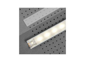 4066676142389 - Proviston - Kunststoffabdeckung Gefrostet Für led Aluminiumprofil 2000 mm Led-Beleuchtung Indirekte Beleuchtung led Leisten 1 Stück - Gefrostet