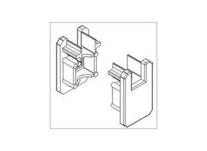 4066676143041 - Proviston - Endkappen Für led Aluminiumprofil Led-Beleuchtung Indirekte Beleuchtung led Leisten 2 Stück