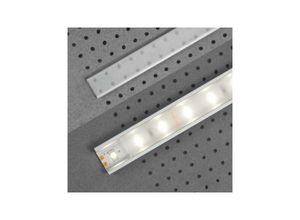 4066676156942 - Klickabdeckung Kunststoff Transparent Für led Aluminiumprofil 2000 mm Led-Beleuchtung Indirekte Beleuchtung led Leisten 1 Stück - Transparent