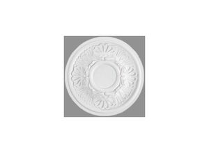 4066676170924 - PROVISTON Stuckrosette 280 mm Durchmesser Rosette Polystyrol Deckenrosette Weiß - Weiß