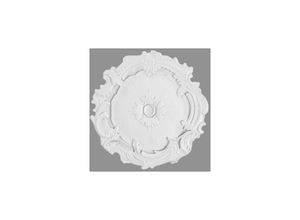 4066676171020 - PROVISTON Stuckrosette Polystyrol Durchmesser 400 mm Weiß Deckenrosette - Weiß