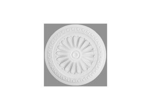 4066676171136 - Stuckrosette Polystyrol Durchmesser 600 mm Weiß Deckenrosette - Weiß - Proviston