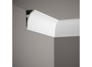 4066676174816 - Proviston - led Lichtleiste 50 x 100 x 2000 mm Weiß Deckenleiste Stuckleiste Indirekte Beleuchtung Modern Hochwertig Robust Langlebig 1 Stück - Weiß