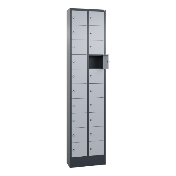 4066681196667 -  Fachschrank 20Fächer 195x46x20cm an alu 4066681196667 C+P