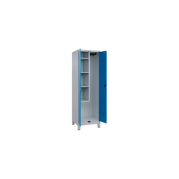 4066681617599 - Putzmittelschrank Classic Plus 080110-00-S10004 lichtblau lichtgrau 600 x 500 x 1950 cm aufgebaut 4066681617599 CP