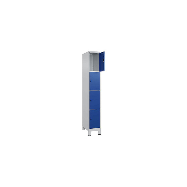 4066681679450 - Schließfachschrank Classic Plus enzianblau lichtgrau 080010-104 S10003 4 Schließfächer 300 x 500 x 1950 cm 4066681679450 CP