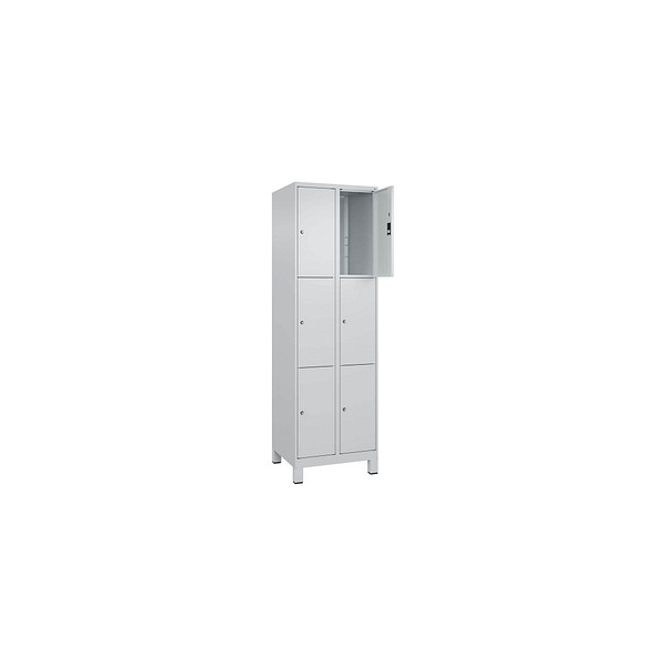 4066681680241 - Schließfachschrank Classic Plus lichtgrau 080010-203 S10007 6 Schließfächer 600 x 500 x 1950 cm 4066681680241 CP