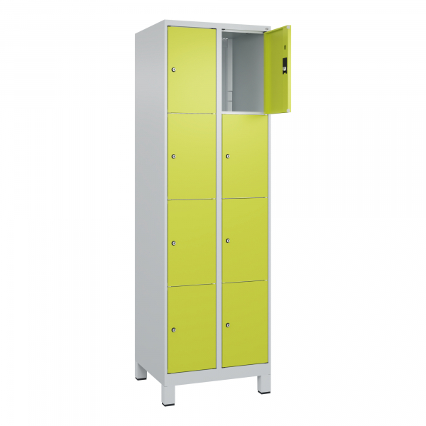 4066681680401 - C+P Schließfachschrank Classic PLUS 2x4Fächer 1950x600x500mm lgrcgn 4066681680401 C + P Möbelsysteme