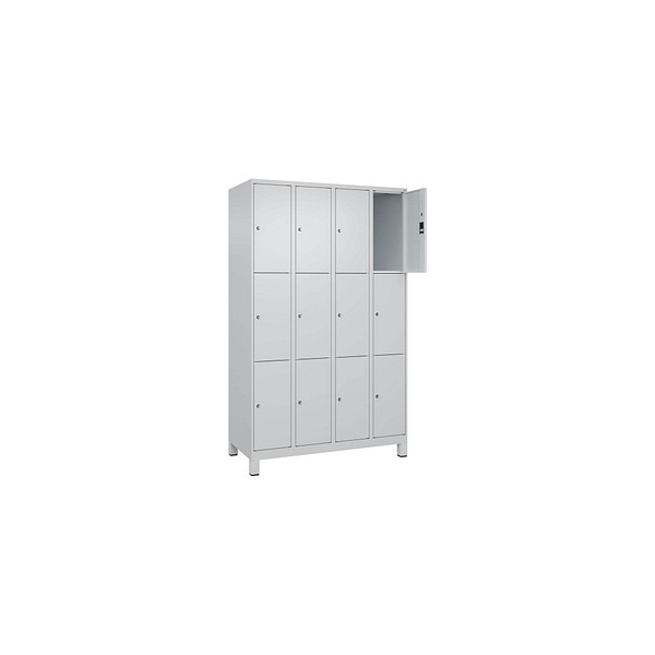 4066681682047 - Schließfachschrank Classic Plus lichtgrau 080010-403 S10009 12 Schließfächer 1200 x 500 x 1950 cm 4066681682047 CP