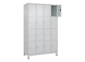 4066681682191 - Schließfachschrank Classic Plus lichtgrau 080010-404 S10009 16 Schließfächer 1200 x 500 x 1950 cm 4066681682191 CP