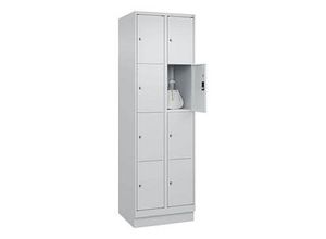 4066681683549 - Schließfachschrank Classic PLUS lichtgrau 080020-204 S10009 8 Schließfächer 600 x 500 x 1850 cm 4066681683549 CP