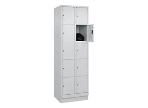 4066681683693 - CP Schließfachschrank Classic PLUS lichtgrau 080020-205 S10009 10 Schließfächer 600 x 500 x 1950 cm