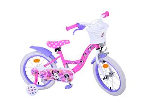 4066708667378 - TPFSports Minnie Cutest Ever! Kinderfahrrad - Mädchen - Rücktritt + Handbremse - Rosa