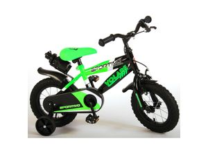 4066708729557 - TPFSports Sportivo Kinderfahrrad - Jungen - 12 Zoll - Rücktritt + Handbremse - Neon Orange