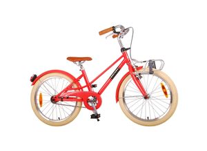 4066708729809 - TPFSports Melody Kinderfahrrad - Mädchen - 20 Zoll - 2 Handbremsen - Rot