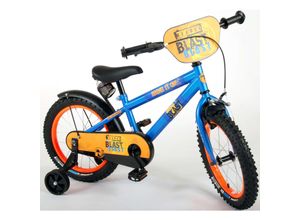 4066708729830 - TPFSports NERF Kinderfahrrad - Jungen - 16 Zoll - Rücktritt + Handbremse - Satinblau