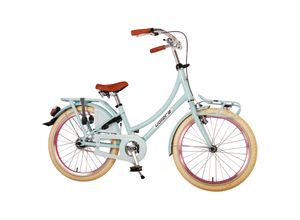 4066708730263 - TPFSports Classic Oma Kinderfahrrad - Mädchen - 20 Zoll - Rücktritt + Handbremse - Hellblau