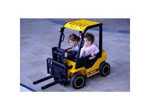 4066708841877 - Elektro-Kinderauto Gabelstabler gelb - Kinderauto - Elektroauto - Sicherheitsgurt