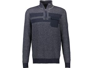 4066718038434 - LERROS Pullover Troyer für Herren blau M