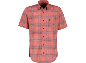 4066718301958 - LERROS Freizeithemd Regular-Fit Kurzarm Button-Down-Kragen für Herren orange XL