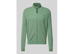 4066718441494 - Strickjacke mit Label-Stitching