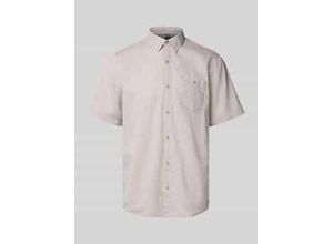 4066718456894 - Regular Fit Freizeithemd aus Baumwoll-Leinen-Mix