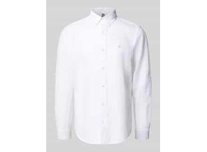 4066718458164 - Regular Fit Leinenhemd mit Button-Down-Kragen