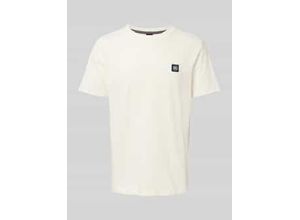 4066718462994 - T-Shirt mit Strukturmuster und Rundhalsausschnitt