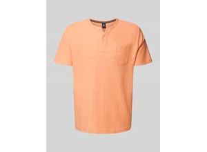 4066718529154 - T-Shirt mit Brusttasche und Label-Stitching Modell SERAFINO