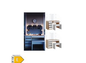 4066731027071 - VICCO Schminktisch Sherry Sonoma Weiß Frisiertisch LED Spiegel Kommode Bank 4066731027071 - VICCO Schminktisch Sherry Sonoma Weiß Frisiertisch LED Spiegel Kommode Bank