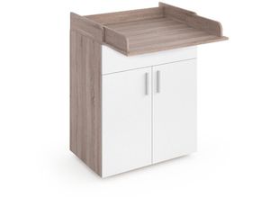 4066731052196 - Wickeltisch Wickelkommode Wickelschrank Lena Weiß Sonoma Wickelaufsatz Schublade