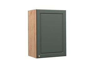 4066731136094 - Hängeschrank Küchenschrank Küchenmöbel Fame-Line Eiche Grün-Gold Landhaus 50 cm Küche Einbauküche Hängeschrank Drehtür Einlegeboden Küchenzeile