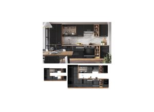 4066731176748 - Küchenzeile Küchenblock Einbauküche Fame-Line Eiche Anthrazit 355 cm modern Spülenunterschrank Herdumbauschrank Schubunterschrank Hängeschrank Kühlumbauschrank Apothekerhochschrank Unterschrank 4066731176748 - Küchenzeile Küchenblock Einbauküche Fame-Line Eiche Anthrazit 355 cm modern Spülenunterschrank Herdumbauschrank Schubunterschrank Hängeschrank Kühlumbauschrank Apothekerhochschrank Unterschrank